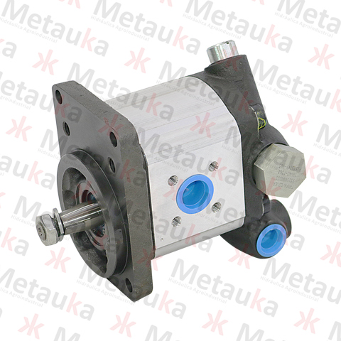 Bomba de engranajes - con válvula dbv/srv dreno interno - 16 cm3 - horario - eje cónico - 9510080603.