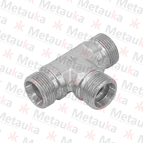 Adaptador tee métrico - serie ligera - 30x2.0 - tubo 22mm.