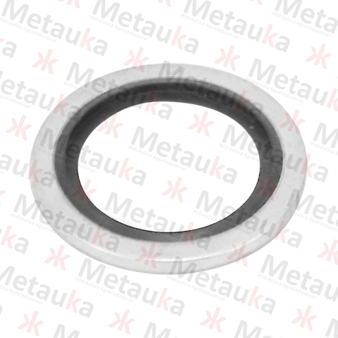 Arandela de metal con oring para sello rosca 1/4